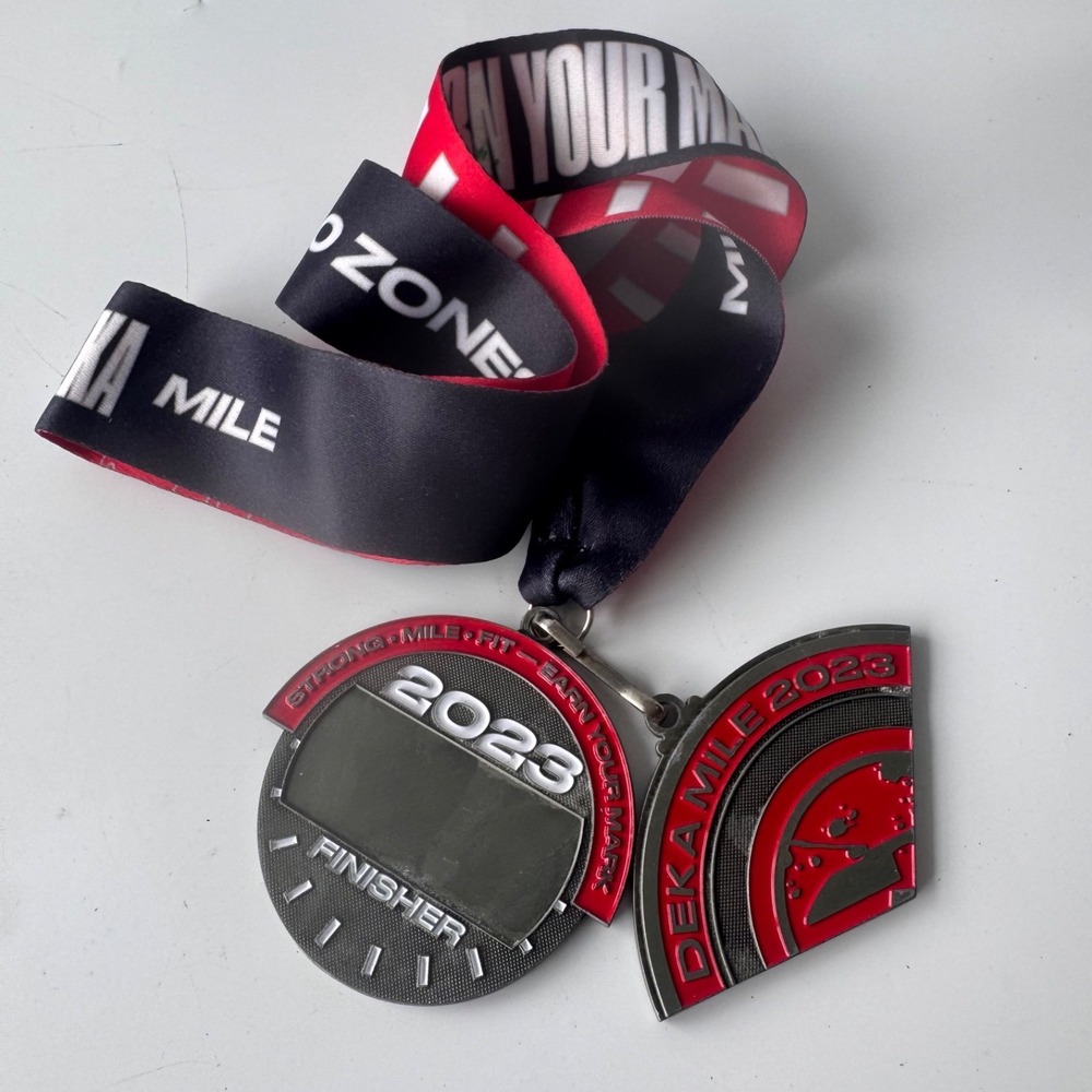 Deka Strong 10 Zones - Strong Mile Fit 2023 Finisher Medal Athletics Gym